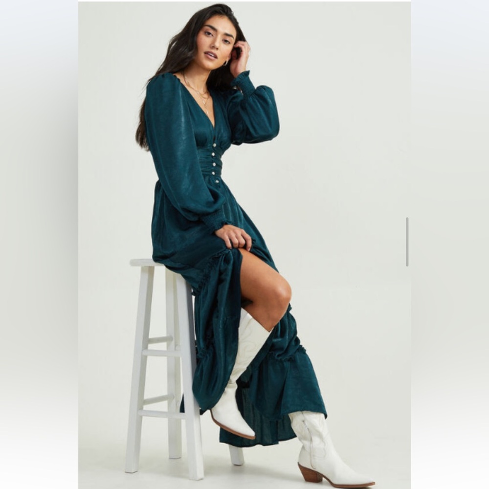 Altar’d state Molly Satin Dress